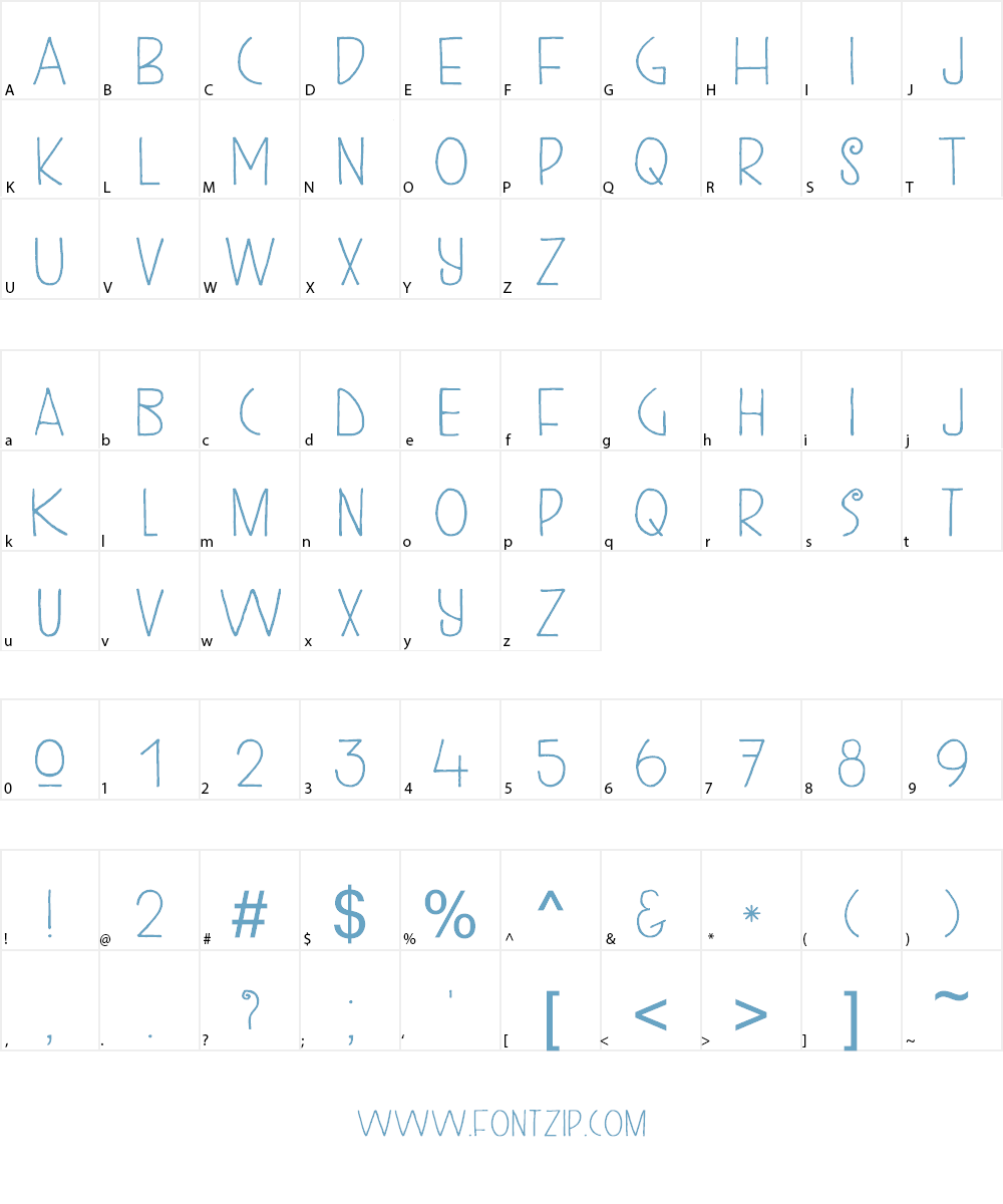 DK Kunstschau Font Character